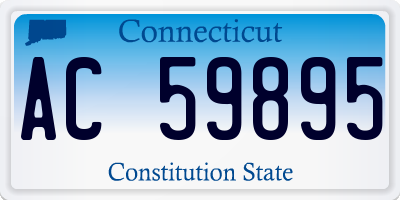 CT license plate AC59895