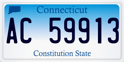 CT license plate AC59913