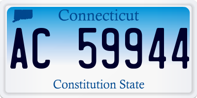 CT license plate AC59944