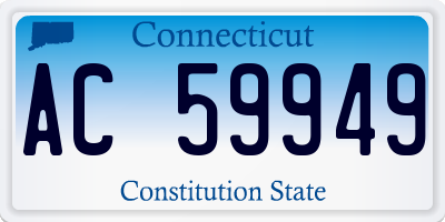 CT license plate AC59949