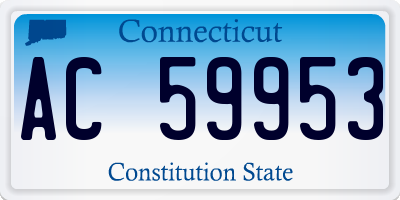 CT license plate AC59953