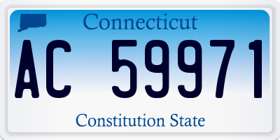 CT license plate AC59971