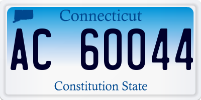 CT license plate AC60044