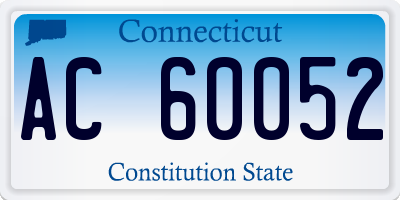 CT license plate AC60052
