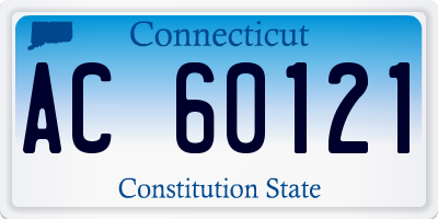 CT license plate AC60121