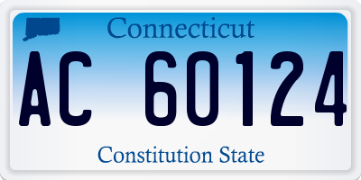 CT license plate AC60124