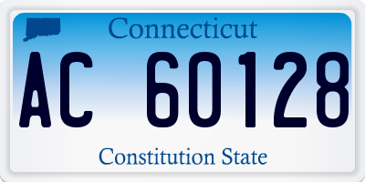 CT license plate AC60128