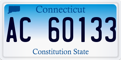 CT license plate AC60133