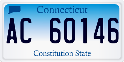 CT license plate AC60146