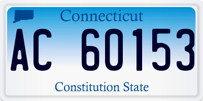 CT license plate AC60153