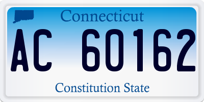 CT license plate AC60162