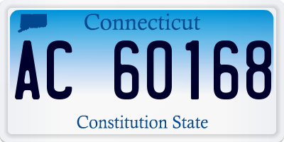 CT license plate AC60168