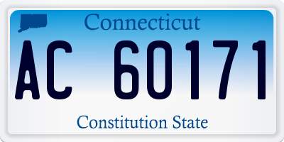 CT license plate AC60171