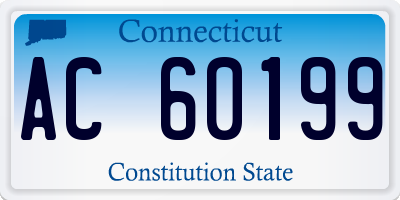 CT license plate AC60199