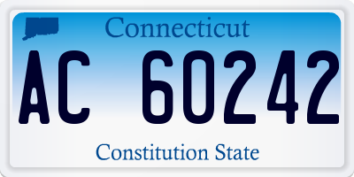 CT license plate AC60242