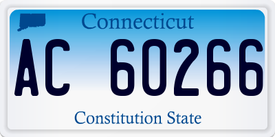 CT license plate AC60266