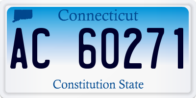 CT license plate AC60271