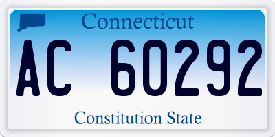 CT license plate AC60292