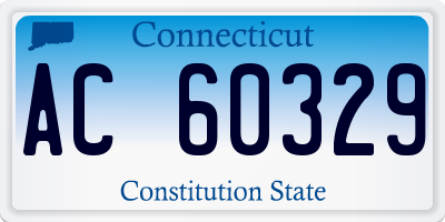 CT license plate AC60329