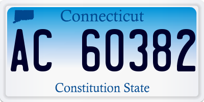 CT license plate AC60382