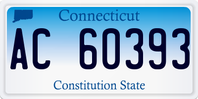 CT license plate AC60393