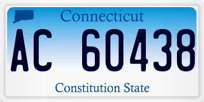CT license plate AC60438