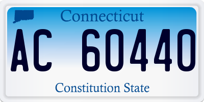 CT license plate AC60440