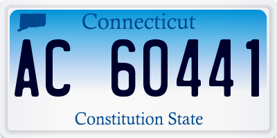 CT license plate AC60441