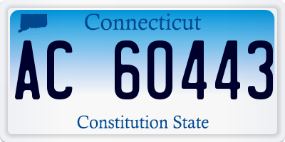 CT license plate AC60443