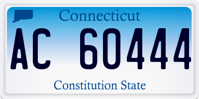 CT license plate AC60444