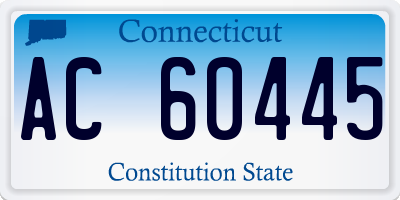 CT license plate AC60445