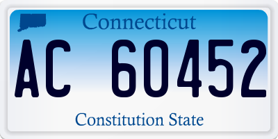 CT license plate AC60452