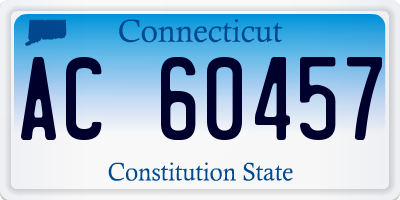 CT license plate AC60457