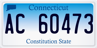 CT license plate AC60473