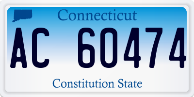 CT license plate AC60474