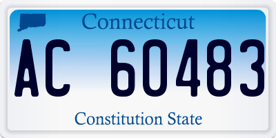 CT license plate AC60483