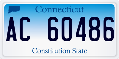 CT license plate AC60486