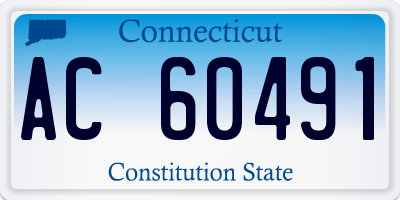 CT license plate AC60491