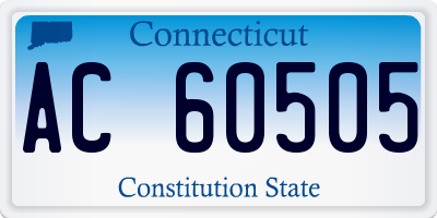 CT license plate AC60505