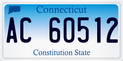 CT license plate AC60512