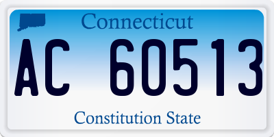 CT license plate AC60513