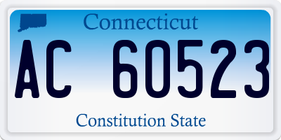 CT license plate AC60523