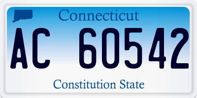 CT license plate AC60542