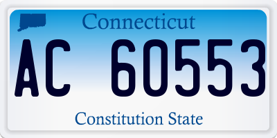 CT license plate AC60553