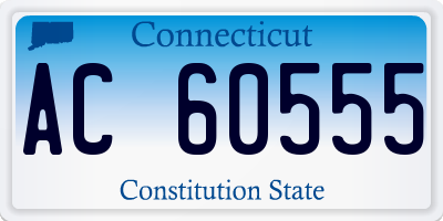 CT license plate AC60555