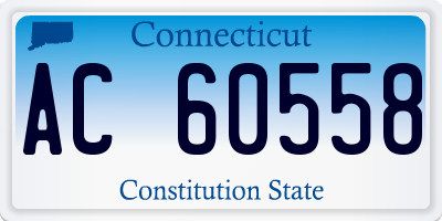 CT license plate AC60558