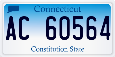 CT license plate AC60564