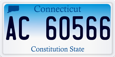 CT license plate AC60566