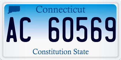 CT license plate AC60569