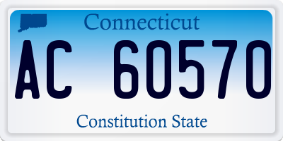 CT license plate AC60570